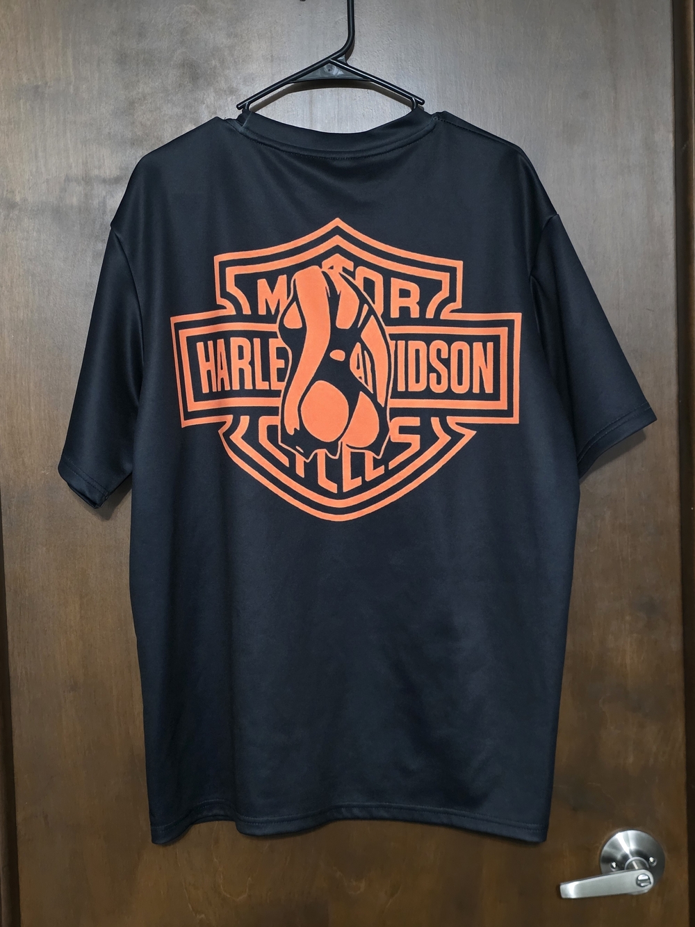 Harley-Davidson Men’s Black T-Shirt with Orange Logo